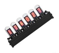 Digital IPS Tube Clock Kit - DIY Nixie-Style Display Board con base LED RGB, 17:9 schermi IPS (135 × 240), controllo PC USB, per Raspberry Pi/Arduino - Alloggiamento in lega di alluminio