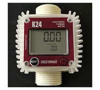 Digital K24 Turbine Digital Die-sel Misuratore di portata del carburante for strumenti di misurazione Misuratore di portata del liquido di mare for sostanze chimiche(Red Vertical)