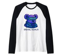 Digital Koala Cyber Explorer Arte Maglia con Maniche Raglan