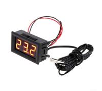 Digital LED Thermometer DC12V Waterproof Probe(Red) | LED display, DC12V , waterproof , -50 to 110C range, car aquarium use