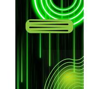 Digital Lime Matrix Composition Notebook: Premium College Ruled Composition Book | 100 Sheets 200 Pages | Neon Green Matrix Rain Design Notebook for Coders, Students & Sci-Fi Fans | 7.5 x 9.75 Inches