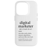 Digital Marketer Definizione Divertente Design Creativo Custodia per iPhone 14 Pro