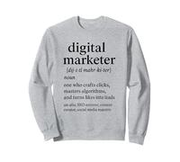 Digital Marketer Definizione Divertente Design Creativo Felpa