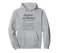 Digital Marketer Definizione Divertente Design Creativo Felpa con Cappuccio