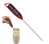 Digital Meat Thermometer, ampio LED Display, Cooking Thermometer, Fast Reading, Easy to-Use, BBQ Grill, Kitchen Tool, Stainless Steel Probe, Accurate, Multiuso, Stainless
