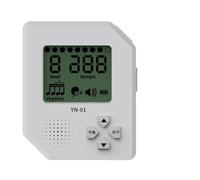 Digital Metronome Clip-on LCD Vocal Counting Volume Adjustable Rechargeable Portable Metronome for Guitar Piano Flute Violin(Orange)
