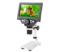 Digital Microscope 1000x with 5.5" LCD, 10MP, 8 LED Lights, PC Stand