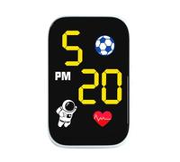 Digital Motorcycle Clock, Adhesive Dash Mount with Lighted Display, Compact Motorbike Timepiece for Easy Reading, Waterproof Organizer for Commuting Urban Road Riding, Short Trips Travel Supplies