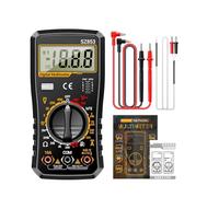 Digital Multimeter 1999 Count Tester - Auto Range Electrical Measurement Tool | Fast Accurate Voltage Current Resistance Meter Device, Portable Diagnostic Instrument For Home Electrician Industrial RV