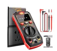 Digital Multimeter Tester, Residential Electrical Outlet Meter, Compact Versatile Electric Measuring Tool, Accurate Voltage and Current Detection for Home, Laboratory, 5.08x2.52x1.18 Inches