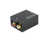 Digital Optical Toslink Spdif Coax To Analog Rca Audio Converter Adapter with Fiber Cable