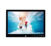 Digital Photo Frame 13 Inch HD Digital Photo Frame HD 1280x800 Touch 32GB Smart Picture Multi-Function Calendar Alarm Clock Electronic Album (Color : Black)