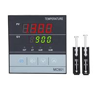 Digital PID Temperature Controller, Controllo Temperatura Universale con Sensore Tipo K PT100, Uscita Relay SSR 85mm Profondità - Alta Precisione, Visualizzazione ℃ / ℉, Montaggi