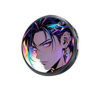 Digital Pin - Dynamic Badge with Touchscreen LED Display Smart Hat Brooch | Wearable Screen Panel for Anime Fans Video Photo Slideshow Backpack Clothing Accessory