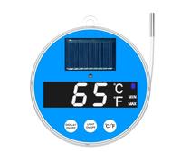 Digital Pool Temperature Sensor- Solar Digital Pool Thermometer | Digitals Floating Tub Thermometer | Wireless Floating Solar Powered | Big Numbers Pond Temp Monitor For Spa Cold Home Outdoor