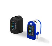 Digital punta delle dita Pulse Sensor, Dito della punta delle dita di sangue saturazione di ossigeno, sangue di ossigeno misuratore con display a LED per la casa Sport Viaggi (Blu)