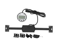 Digital Readout Linear Scale, Stainless Steel Aluminum Alloy Digital LCD Display, 001mm. Resolution for Lathe Milling Machines, Industrial Digital Readout with Strong Base (0-150mm)