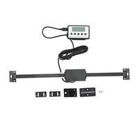 Digital Readout Linear Scale with LCD Display, Metric and Imperial Dual Units, 0.01mm Resolution Stainless Steel Ruler for Lathe Milling Machines, Magnetic Base Included (0-300 mm)