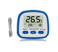 Digital Refrigerator Freezer Thermometer with Magnet and Stand Easy Read Refrigerator Thermometer with LED Indicator Hi Lo Temperature Alarm Freezer