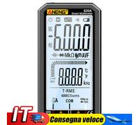 Digital Smart Multimeter 6000 Counts Transistor Ohm Hz Capacitance Meter(Red) IT