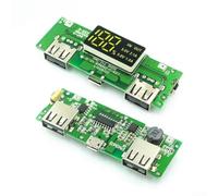 Digital Solar Power Bank con doppia porta USB Display a LED 5V 2.4A Scheda di ricarica per miglioramento domestico (2A 1A)