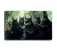 Digital Sorcery Studio Squirrel General Card Game Playmat - Premium bordo cucito - Personalizzato Art Playmat Bag incluso - Perfetto per mazzi MTG Commander come Chatterfang o Hazel of The Rootbloom
