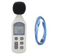 Digital Sound Level Meter, Decibel Monitor con Display LCD, 30-130dBA 35-130dBC - Alta Precisione, Sensori di Qualità, Misurazioni Professionali per Controllo Rumore