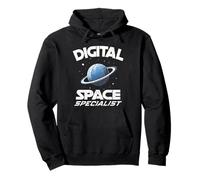 Digital Space Specialist Sviluppatore Coding AI Formazione Prompt Felpa con Cappuccio