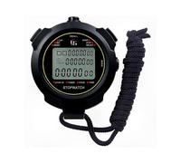 Digital Sports Stopwatch with 10-lap Split Memory and Countdown Timer, Waterproof Display with 12/24 Hour Format