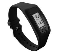 Digital Step Counter Watch - Pedometer for Walking Exercise | ABS Housing with LCD Screen, Calorie Measurement Time Display Tool, Lightweight Wristwear for Seniors Travel Use