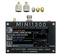 Digital SWR Meter Mini1300 0.1-1300MHz Vector Network Analizzatore per cavo coassiale Impedenza Test su HF VHF UHF Bande