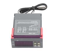 Digital Temperature Controller Termostato con Sensore , 110V - 220V, Controllo Preciso da - 50℃ a 110℃ - Raffreddamento e Riscaldamento Automatica, Allarme Acustico e Visivo, (CA 110 ~ 220 V)