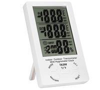 Digital Thermometer Hygrometer, with Water proof Probe for Max/Min Records, -40°C to 70°C Range for Indoor Outdoor Farm Aquarium Greenhouse Home