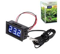 Digital Thermometer | Monitor LCD Water Temperature | Reptile and Terrarium Warmth Monitors, Accurate &Easy Read Display for marine fish tanks, incubator, rettili tank