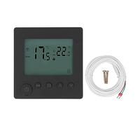 Digital Thermostat 4500W High Capacity | Floor Heating Temperature Control with Memory Function | Electric Thermostat for Home / Office / Mall | Economical, Overheat Protection (Black)