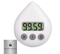 Digital Timer - ABS 8 x 6,5 x 2,5 cm | Waterproof Shower Timer, Portable Suction Cup Timers with LCD Display | Timing Tool For School Learning, Kitchen Cooking, Work, and Shower Use