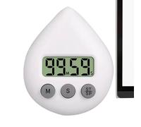 Digital Timer - ABS 8x6.5x2.5cm | Kitchen Timers For Cooking With LCD Display | Waterproof Work Timer With Suction Cup Kitchen Cooking, Baking, Exercise, Shower, Classroom Timing Device