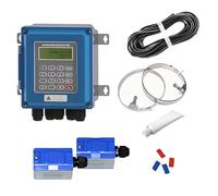Digital Ultrasonic Flow Meter DN15-6000mm, Wall-Mount Liquid Flowmeter Counter with TM-1 Sensor, IP68 Waterproof, Backlit LCD Display for Water, Alcohol, Oil, Sewage Measurement(DN300-6000)