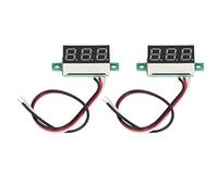 Digital Voltmeter 2Pcs 0.36 Inch LED Display - DC 0.00V - 30.0V Voltage Meter | Reverse Polarity Protection for Cars/Motorcycles/DIY | 3 Wire Easy Installation