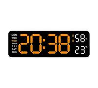 Digital Wall Clock, Rectangular LED Clock, Electronic Wall Clock, Modern Home Decor, Multifunctional Digital Clock, Large Font Clock, LED Alarm Clock, Kitchen Wall Clock, Living Room Clock