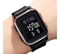 Digital Wrist Watch - ABS, 5,1 x 3,7 cm Square Digital Hand Watch Waterproof 30 M | LED Backlight Multi-Function Time Display Sports Watches, Unisex DigitalWatch For Daily Wear, Business Trips, Travel