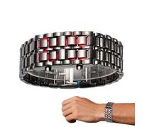 Digital Wrist Watch - Stainless Steel LED Screen Sports Watch, Accurate Timekeeping Device for Men and Women, Durable Digital Watches for Friends, Office, Social Events, Travel, Outdoor, Indoor,