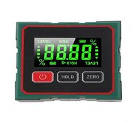 Digitale con misurazione a 360°, base magnetica, alloggiamento in ABS impermeabile e display LCD per un livellamento preciso durante il legno e l'edilizia, ricaricabile tramite USB-C, nero