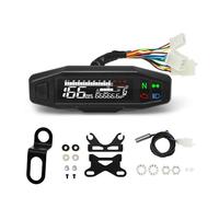 Digitale contagiri Contachilometri 12V Strumento Universale Per Moto Cruscotto Tachimetro Contatore Olio Pannello Contagiri Con Indicatore Luminoso Di Segnalazione