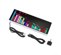 Digitale LED RGB con Display per spettro Musica Digitale LED | 384 LED per matrix, 20 mode per spectrum, music , real-time clock, ABS build