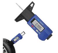 Digitale Misuratore di Profondità Battistrada, Misuratore Battistrada Pneumatici, Calibro per Spessore Battistrada, Profondimetro per Pneumatici, Misuratore di Calibro Pneumatico, 0-25,4mm