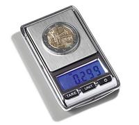 Mini bilancia digitale per monete Leuchtturm Libra di nuovissima qualità da 0,01