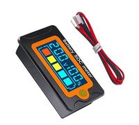 Digitale per batteria Tester 8-100V DC Portable Panel Digital per | Test gamma 8-100V DC, grafico SOC a cinque celle, compatto 61,8 x 33,6 mm, perfetto per camper e uso marino