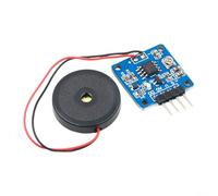 Digitale per sensore di vibrazione ttl interruttore 20x20mm Compact Digital | Nucleo piezoelettrico in ceramica, segnale di tensione analogico, supporto interattivo, sensibile al tocco