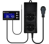 Digitale Termostato E Igrostato Con Spina E Presa Con Sonda, Giorno/Notte Regola